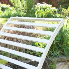 Melody Maison Large Cream Metal Sun Lounger One Size