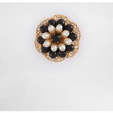 Gold - Men Brooches Dolce & Gabbana Metal Brooch With Rhinestones Man Bijoux Gold