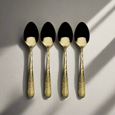 Coffee Spoons Sable Gold Set of 4 Mini Spoons Coffee Spoon