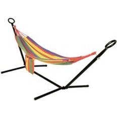 Rainbow Outdoor Garden Single Hammock Stand Carry Bag