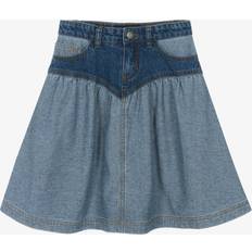 Molo Skirts Molo Two Tone Denim Skirt - Blue