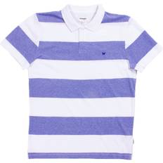 Wrangler Polo Shirts Wrangler Surf Blue Stripe Polo