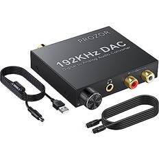 Prozor DAC Converter 192KHz Optical to Analog Audio Converter