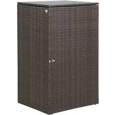Schuppen für Mülleimer Casaria Mülltonnenbox Mit Klappdeckel Verschluss 115x80x65 cm (Gebäudefläche )