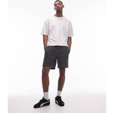 Low Waist Shorts Topman Baggy Fit Texture Stripe Short - Black