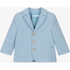 Blue Blazers Children's Clothing Abel & Lula Boys Blue Cotton Linen Blazer