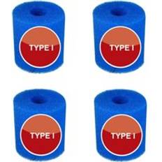 Filter Cartridges Ikodm 4pcs Reusable Blue Foam Pool Filter Cartridge