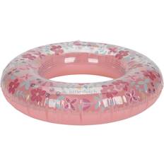 Little Dutch Utomhusleksaker Little Dutch Pink Flower Swim Ring 50cm