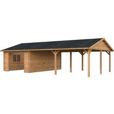 Garagen Palmako Garage Roger 19 0 33.2 m² Hellbraun Tauchgrundiert (Gebäudefläche )