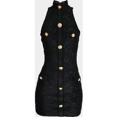 Balmain Dresses Balmain Mini Bodycon Short Dress - Black