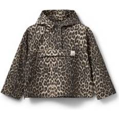 Girl's Hooded Waterproof Jacket - Marron