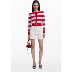 Desigual Shorts Desigual Jeans - Rød/Naturhvid
