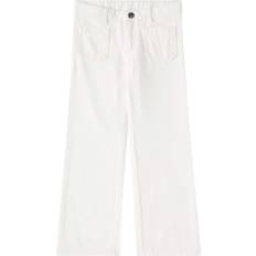 Bonpoint Junon Flared Cotton Pants - White