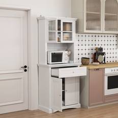White Storage Cabinets Homcom Kitchen Cupboard White Storage Cabinet