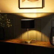 ValueLights Gold Stem Light 10 Inches Table Lamp