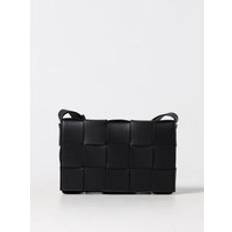 Bottega Veneta Woven Leather Shoulder Bag Pouch Intrecciato - Black