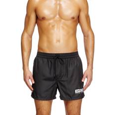 Diesel Badkläder Diesel Short De Bain Mi-Long Avec Imprimé Logo - Black