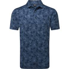 Camouflage Tops FootJoy Pop Camo Lisle Golf Polo Shirt - Dark Denim