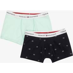 Tommy Hilfiger Boxer Shorts Tommy Hilfiger Boys Flag Print Boxer Shorts 2 Pack - Blue/Green