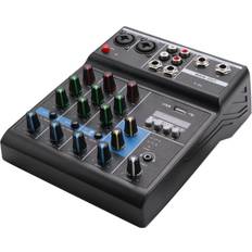 Studio Mixers Tlily Portable 4 Channel Bluetooth Audio Mixer