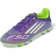Adidas Botas de fútbol adidas Zapatillas Fútbol F50 Club - Gris Claro/Verde Neón/Lila