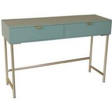 Green Bedside Tables Buttercup Farm 2 Drawer Wood L40 x W120 x H76 cm Green Bedside Table