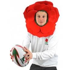 Red Hats I Love Fancy Dress English Rose Hat 6 Pack - Red