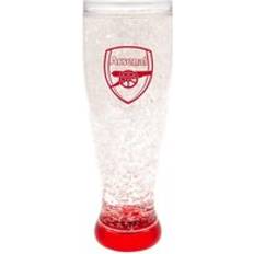 Red Drinking Glasses Arsenal FC Slim Freezer Pint Red One Size Drinking Glass