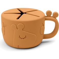 Done by Deer Peekaboo Snack Cup Raffi Mustard