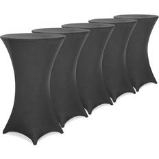 Deuba Fitted High Bar Cocktail Table Cloth Set Ø80 cm Anthrazit Tablecloth