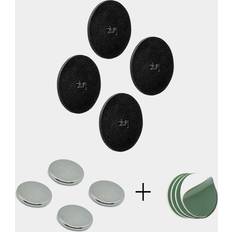 Svarta Gem, Pappersklämmor & Magneter Silwy Magnetic Power Bundle 4-Pack Black Paddle