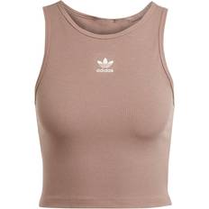 adidas Essentials Ribbed Tank Top Women - Trace Brown