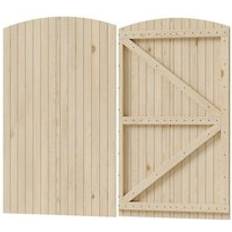 Living and Home Arch Top Wooden Garden Gate 105x180 cm