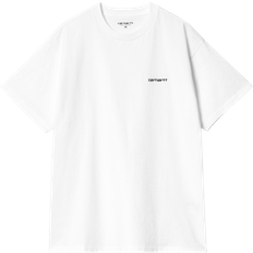 Overdele Carhartt WIP Script Embroidery T-shirt - White/Black