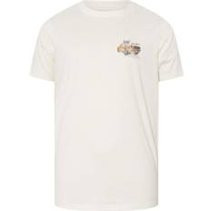 Big Tall Off White Racing Car Graphic T-Shirt - White