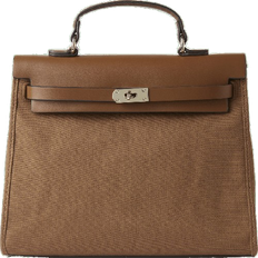 Ahlens Hilda Canvas Tote Bag - Camel
