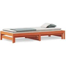 Enkelsängar Sängramar vidaXL Daybed with Extra Bed Sängram 90x190cm