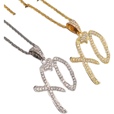 Shein Simple And Delicate Xo Cubic Zirconia Inlaid Iron Chain Necklace, For Both Men And Women