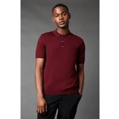 Merino Wool Polo Shirts Burton 1904 Merino Blend Polo - Burgundy