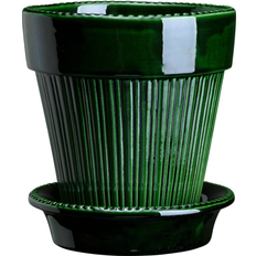 Bergs Potter Simona Glazed Pot - Emerald Green Krukke