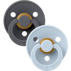 Bibs Colour Round Latex Pacifier Size 1 2-pack
