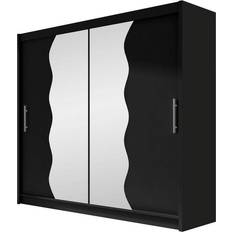 Scandinavian Choice Bega Black Wardrobe 180x215cm