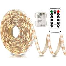 Led strip med fjernbetjening Fyndiq 3m Battery LED White LED bånd