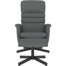 vidaXL Recliner Chair with Footstool Grey Lænestol 104.5cm
