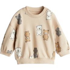 H&M Beige Sweatshirt Med Tryk - Beige