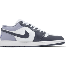 Herr - Nike Air Jordan 1 Skor Nike Air Jordan 1 Low M - White/Dark Blue Grey/Purple Comet/Indigo Haze