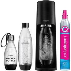 Sodastream terra black SodaStream Terra Value Pack Including 3 Bottles and CO2 Cylinder Black