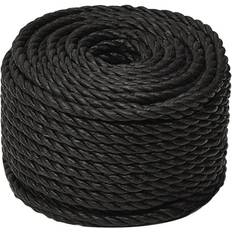 Marine Ropes vidaXL Work Rope 12 mm 100 m Polypropylene - Black