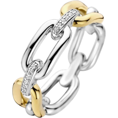 Ti Sento Milano Ring - Silver/Gold/Transparent