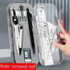 Rulers Temu Professional Compass And Ruler Set For Geometric
